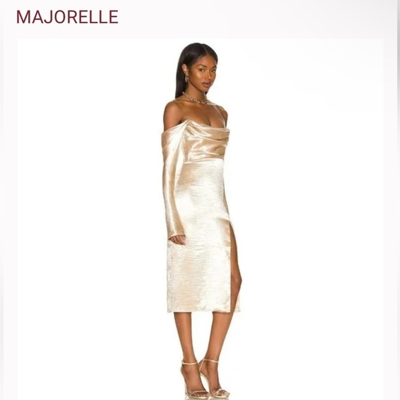 Majorelle Cecelia Dress in Champagne NWT Small - Picture 3 of 6